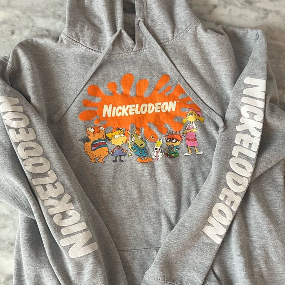 Nickelodeon Medium Gray Hoodie Sweater